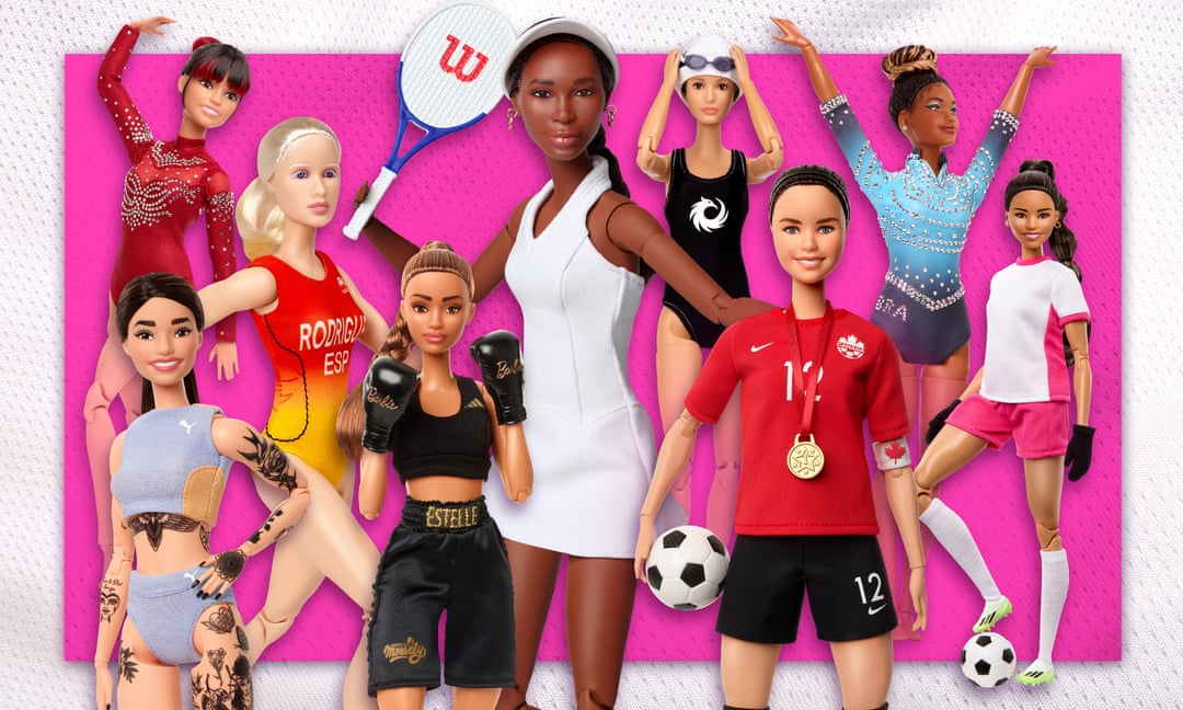Tám búp bê thể thao Barbie mới.